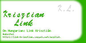 krisztian link business card